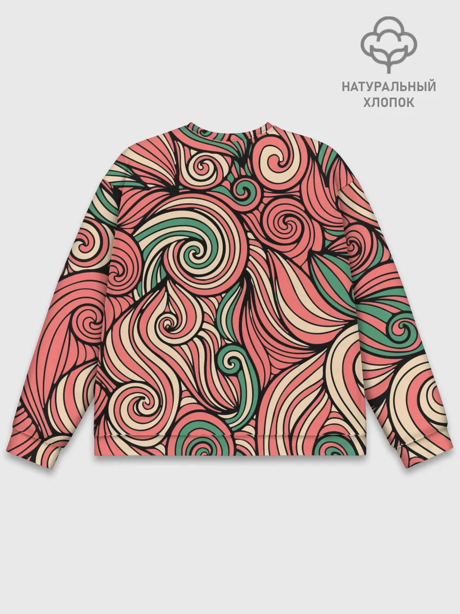 Мужской свитшот базовый / Алые листья