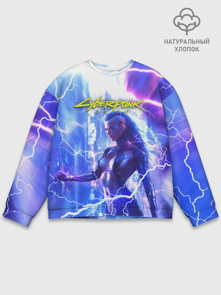 Мужской свитшот базовый / CYBERPUNK 2077 | КИБЕРПАНК