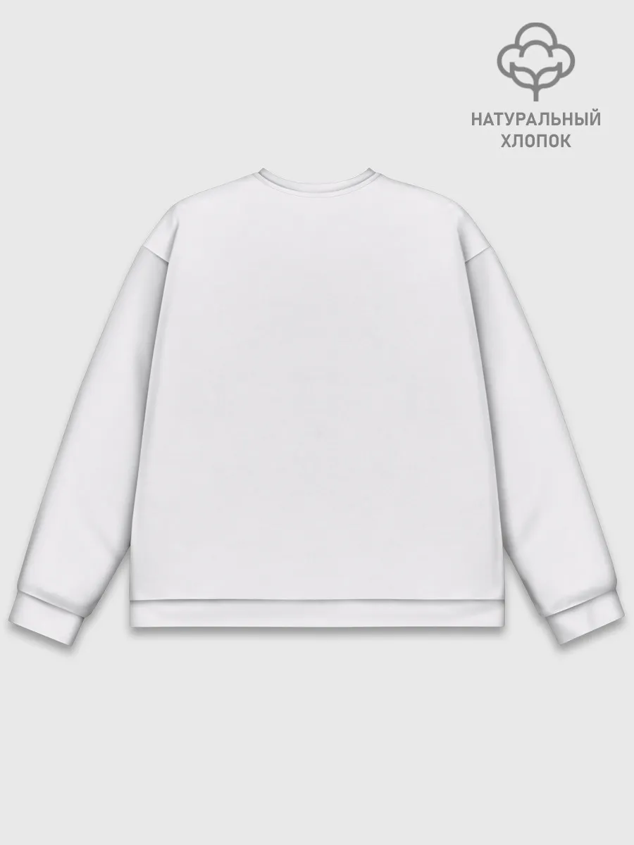 Мужской свитшот базовый / Девочка, которая видит это Мико Ёцуя