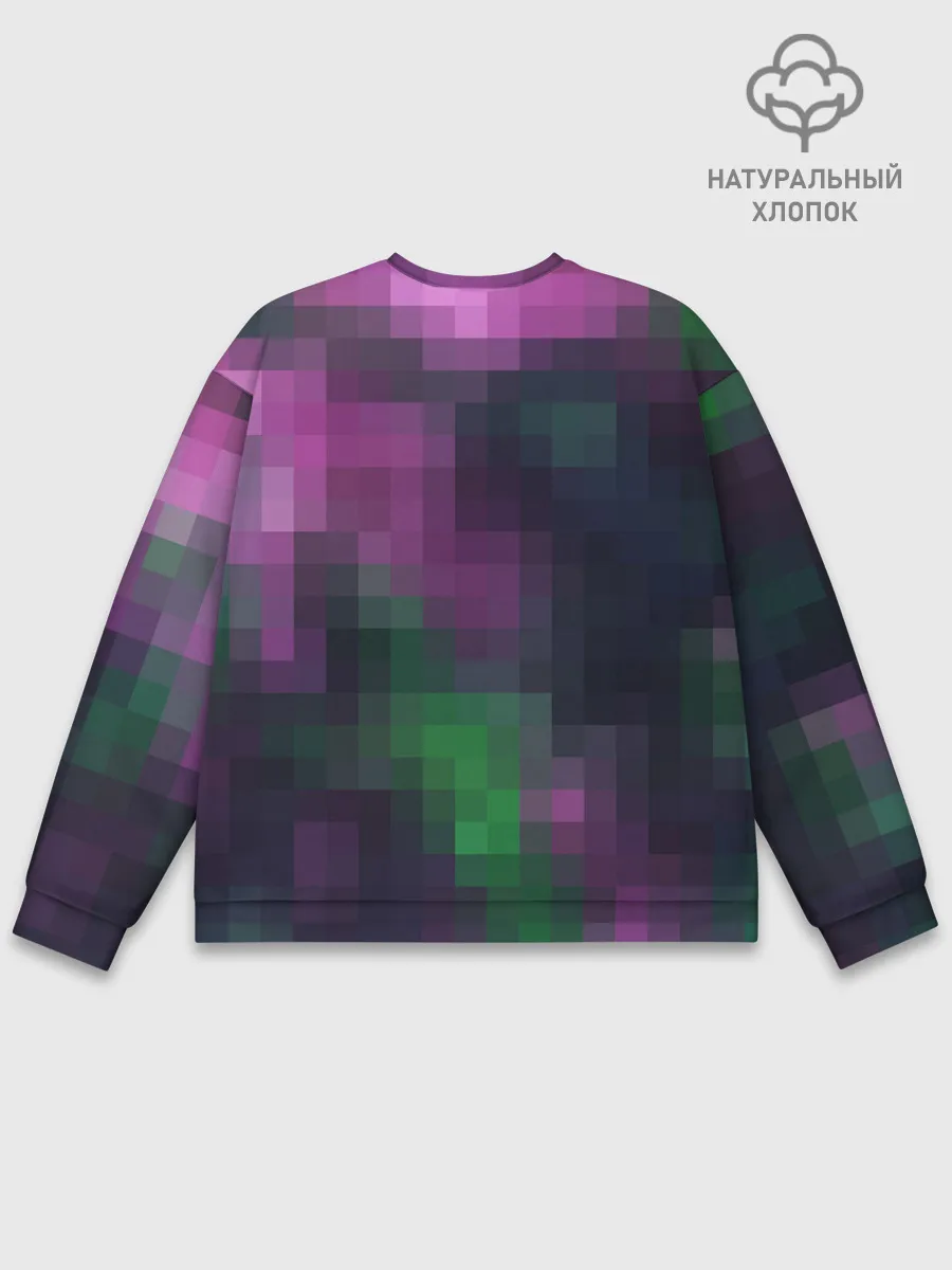Мужской свитшот базовый / Разноцветный геометрический уз