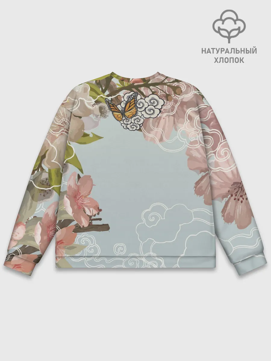 Мужской свитшот базовый / Тигр в облаках