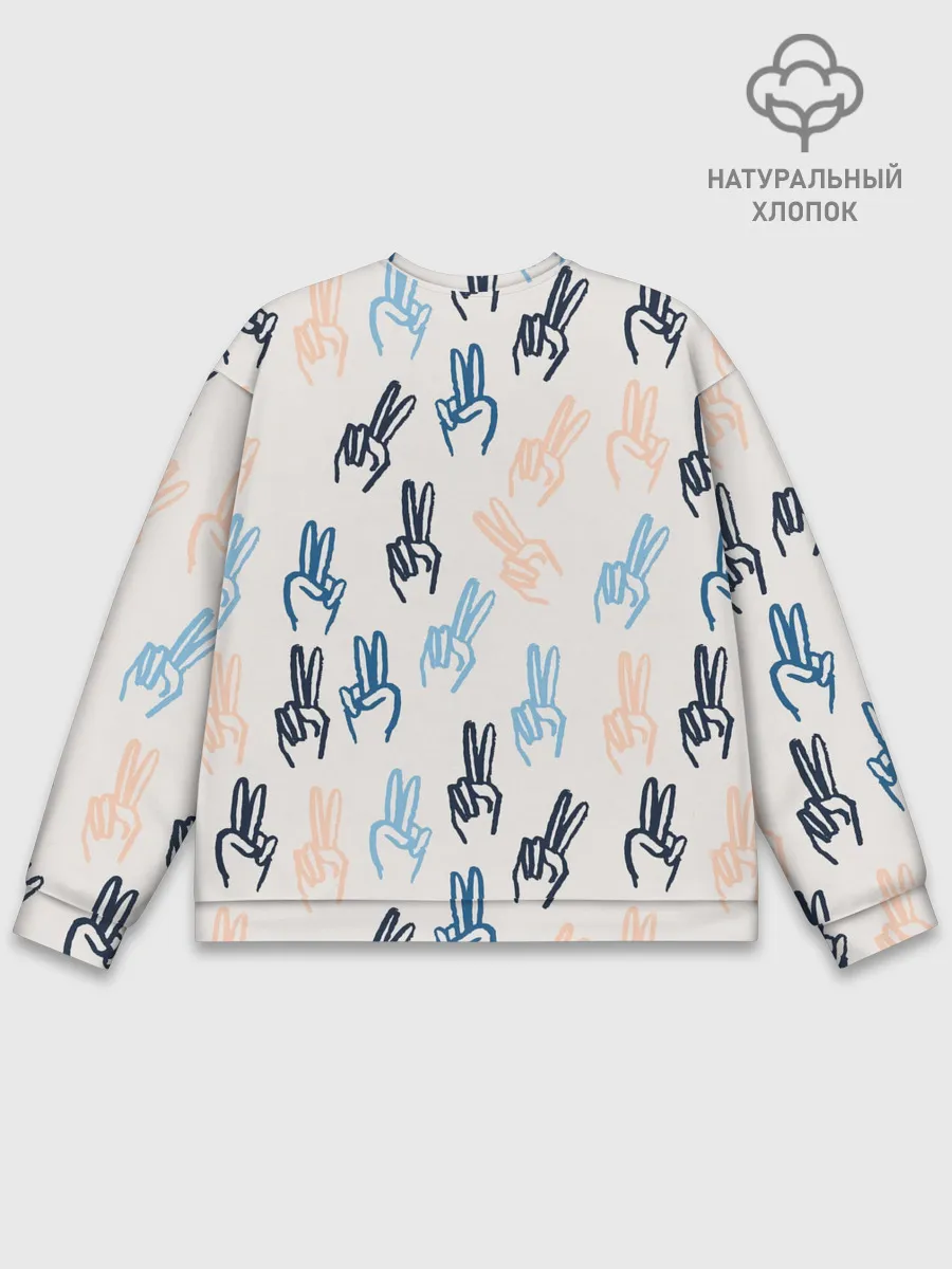 Мужской свитшот базовый / Знаки победы