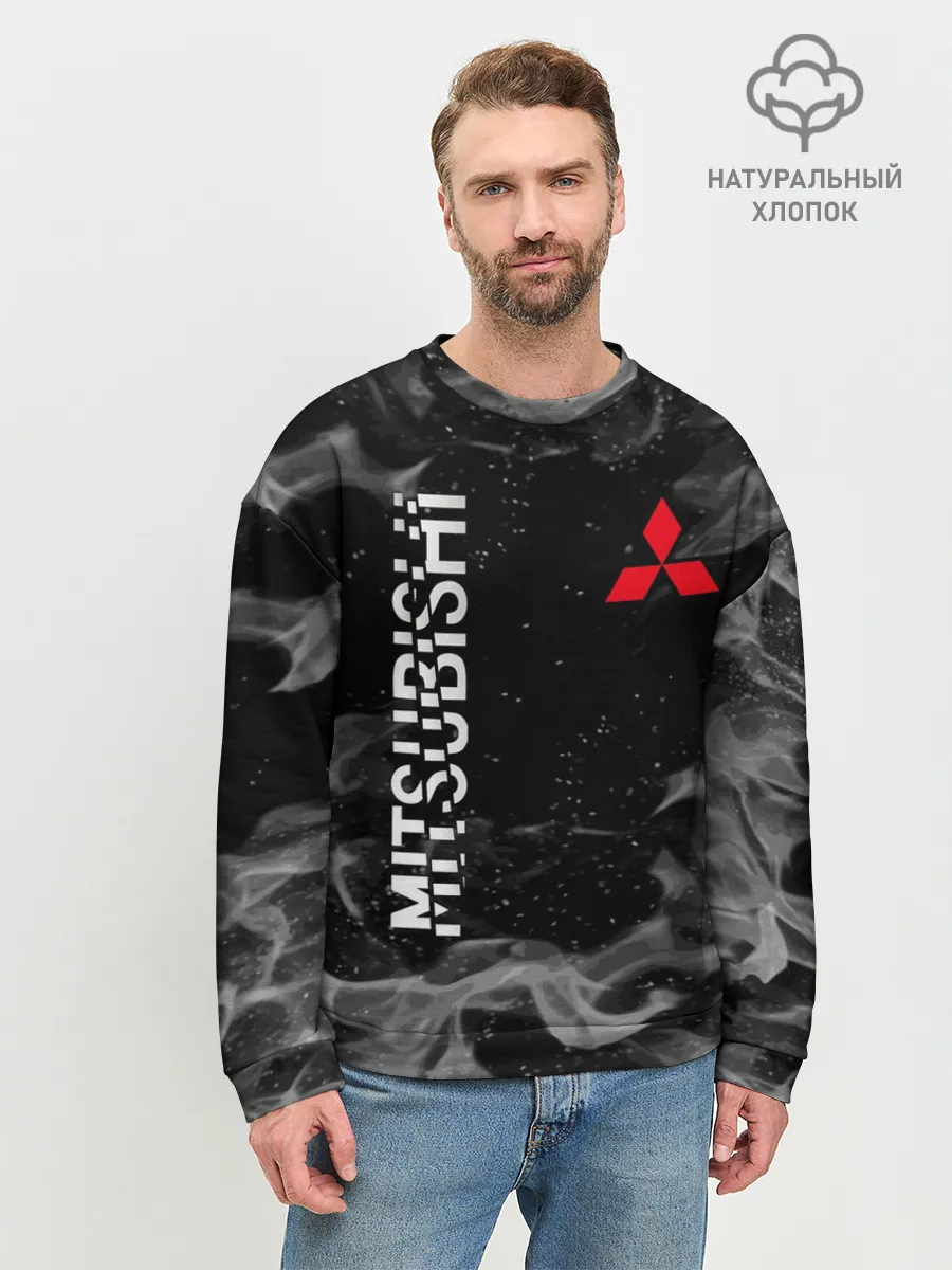 Мужской свитшот базовый / MITSUBISHI | ОГОНЬ
