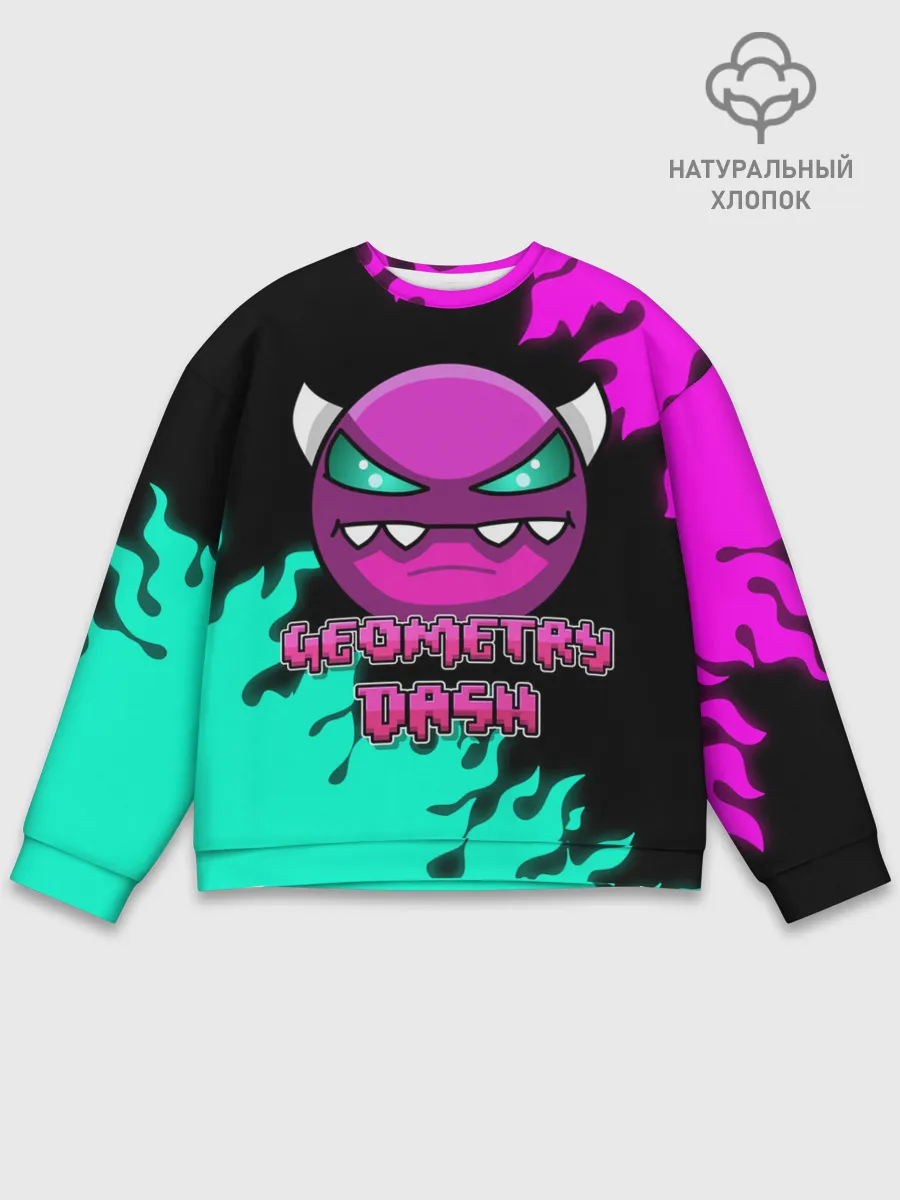 Мужской свитшот базовый / Geometry Dash