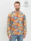 Мужской свитшот базовый / Летний абстрактный узор