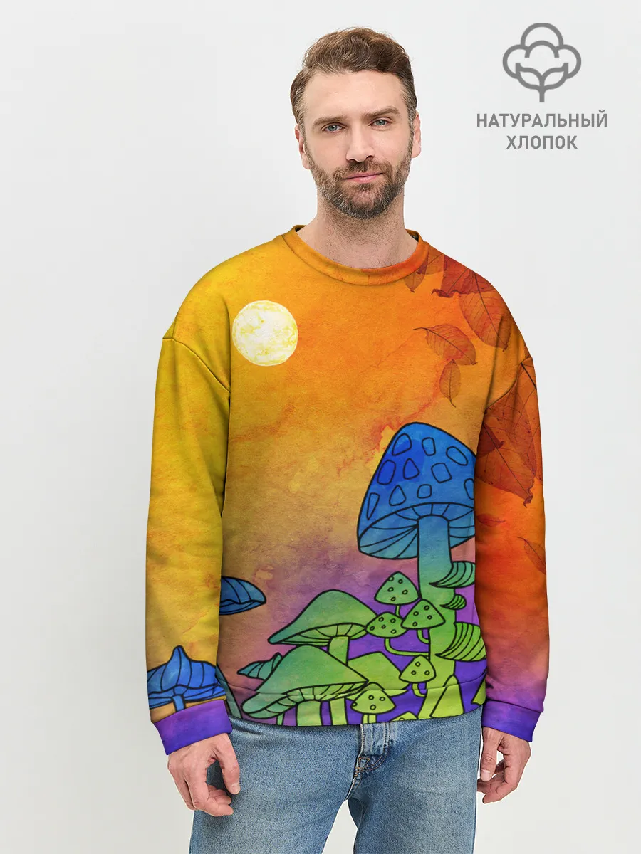 Мужской свитшот базовый / Заколдованный лес