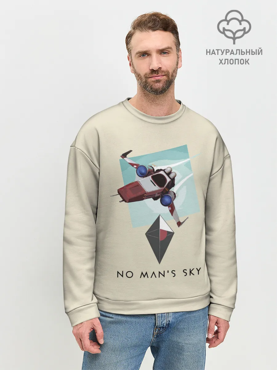 Мужской свитшот базовый / Космический путешественник