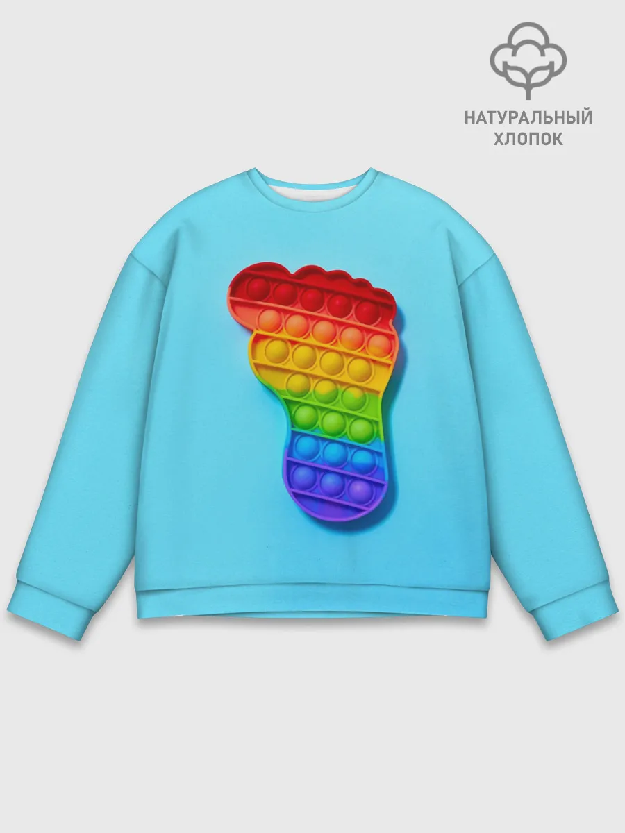 Мужской свитшот базовый / ПОП ИТ СЛЕД НОГИ