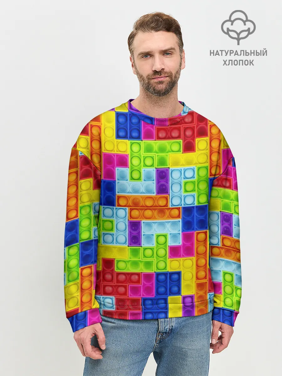 Мужской свитшот базовый / POP IT | ПОП ИТ ПАЗЛ