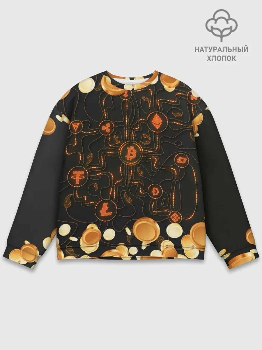 Мужской свитшот базовый / Криптовалюта | Crypto