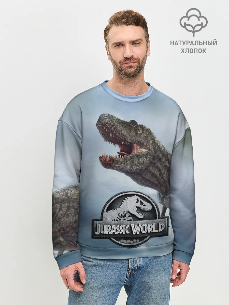Мужской свитшот базовый / Jurassic World | Мир Юрского периода