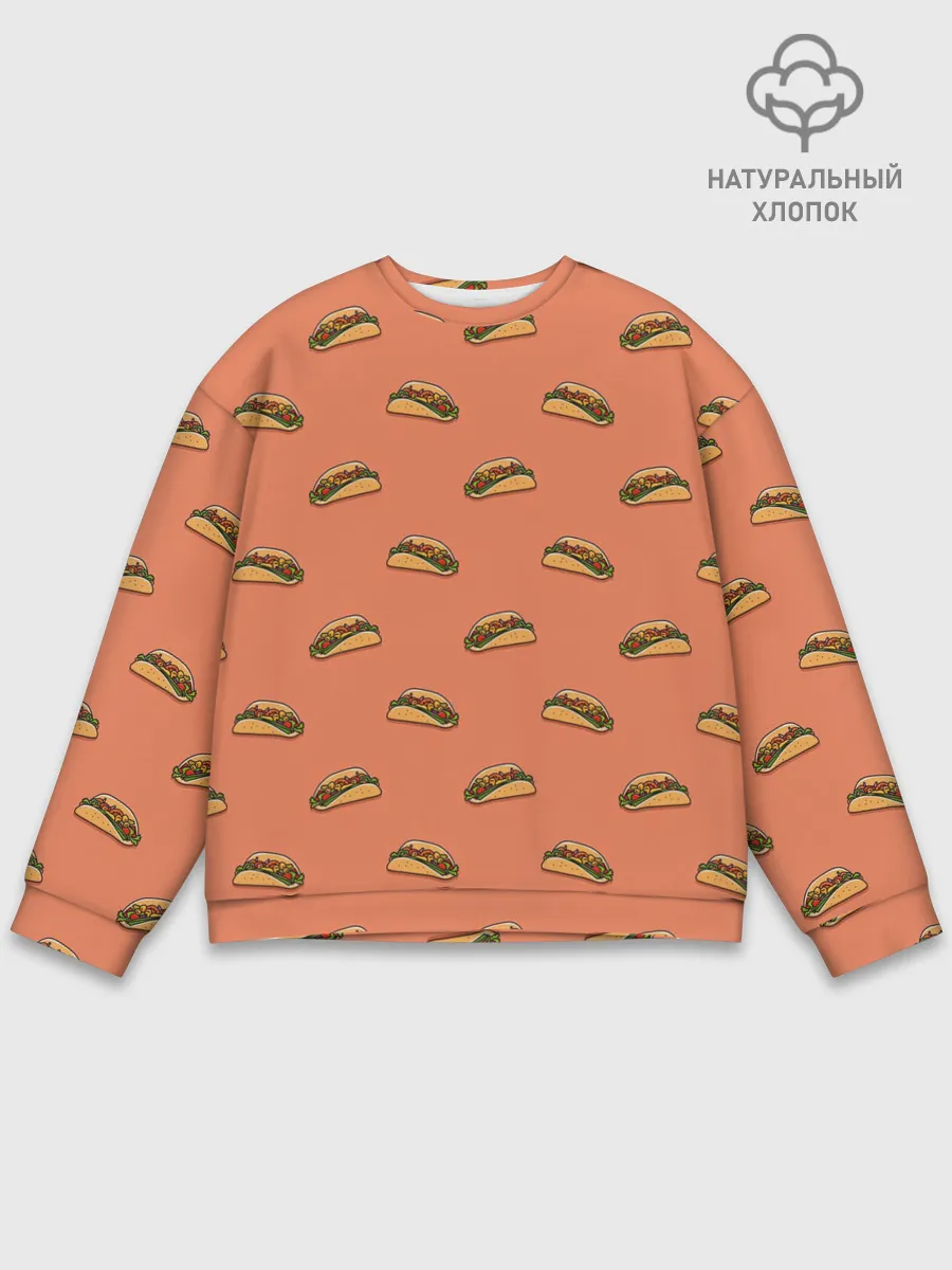 Мужской свитшот базовый / Тако паттерн