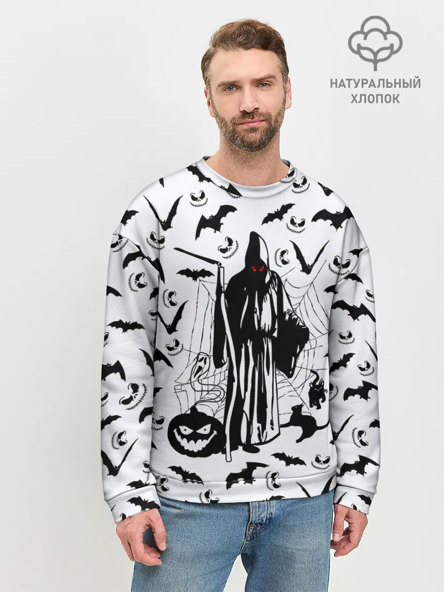 Мужской свитшот базовый / Хэллоуин, Grim Reaper