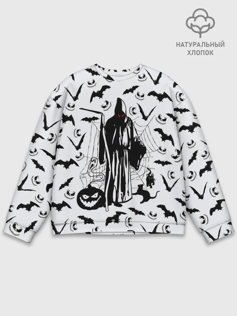 Мужской свитшот базовый / Хэллоуин, Grim Reaper