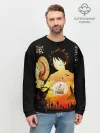 Мужской свитшот базовый / Силуэт Луффи One piece