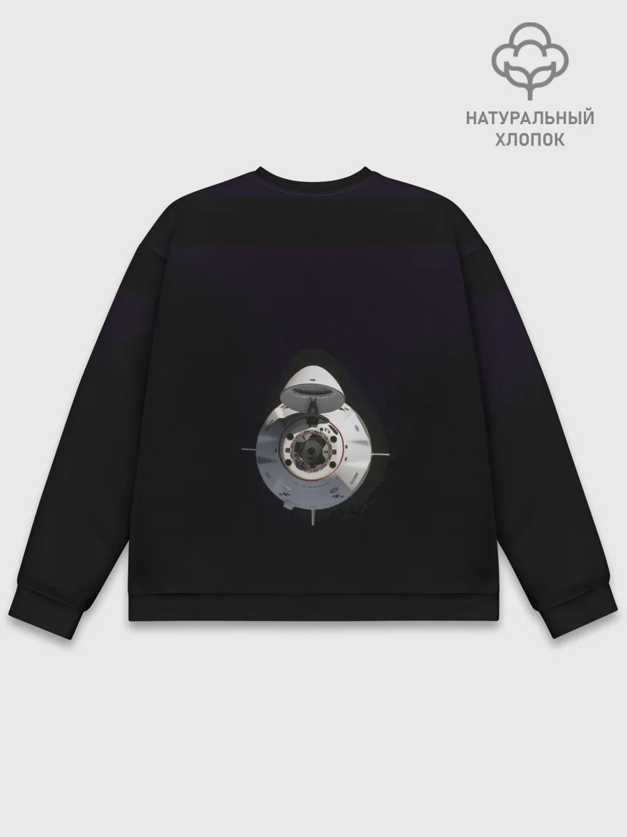 Мужской свитшот базовый / SpaceX Dragon 2