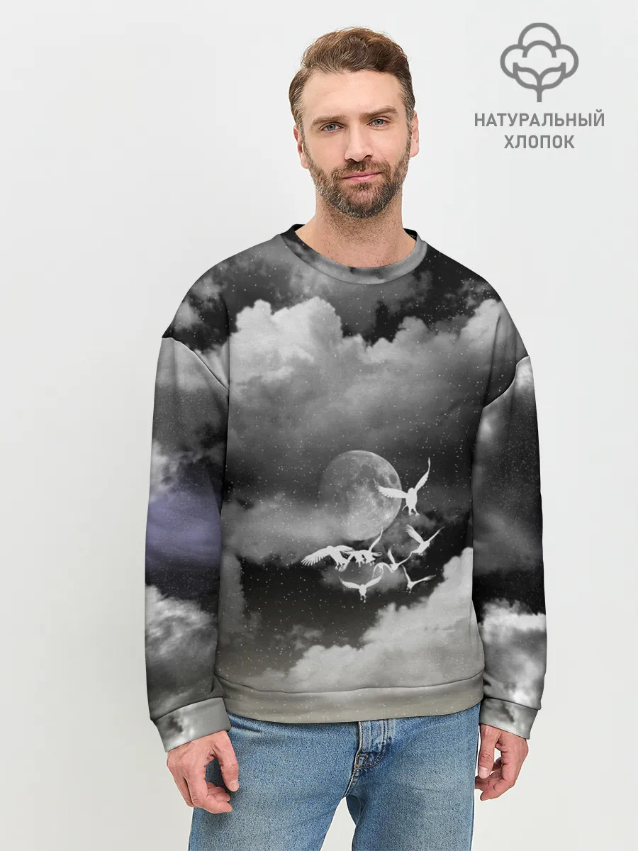 Мужской свитшот базовый / Cloudy Night