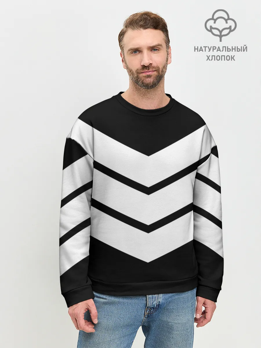 Мужской свитшот базовый / Три полоски