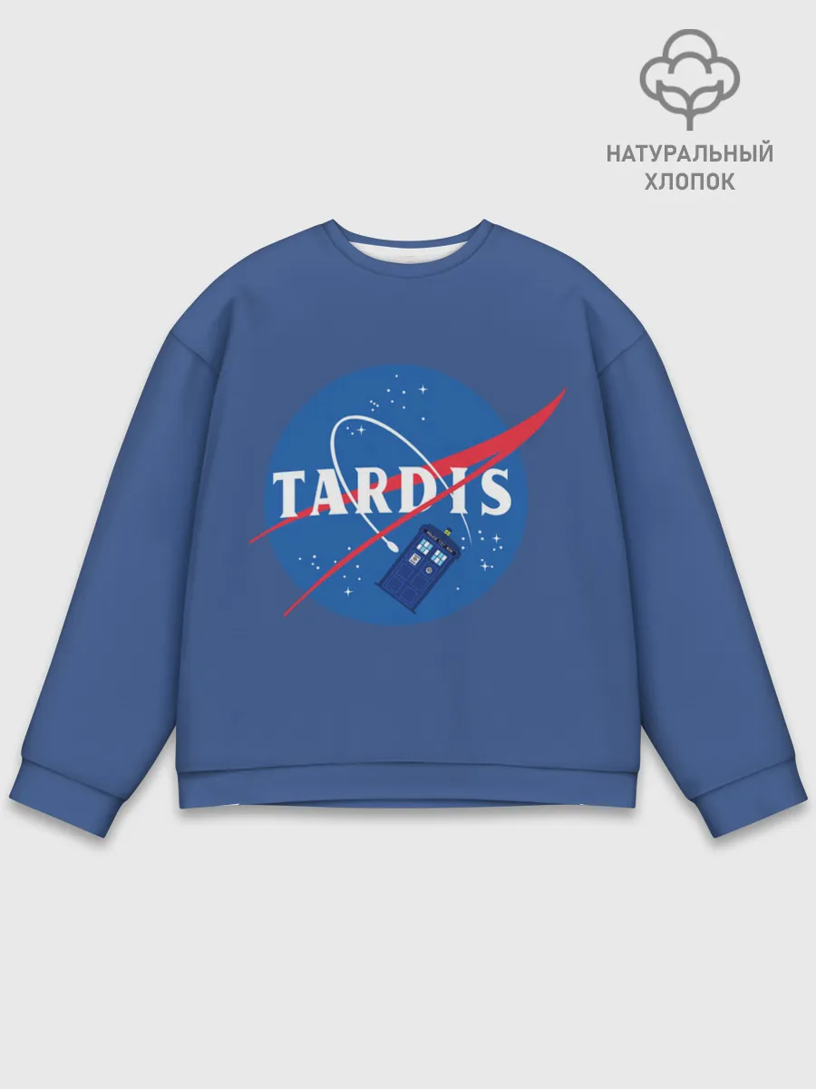 Мужской свитшот базовый / Тардис в космосе