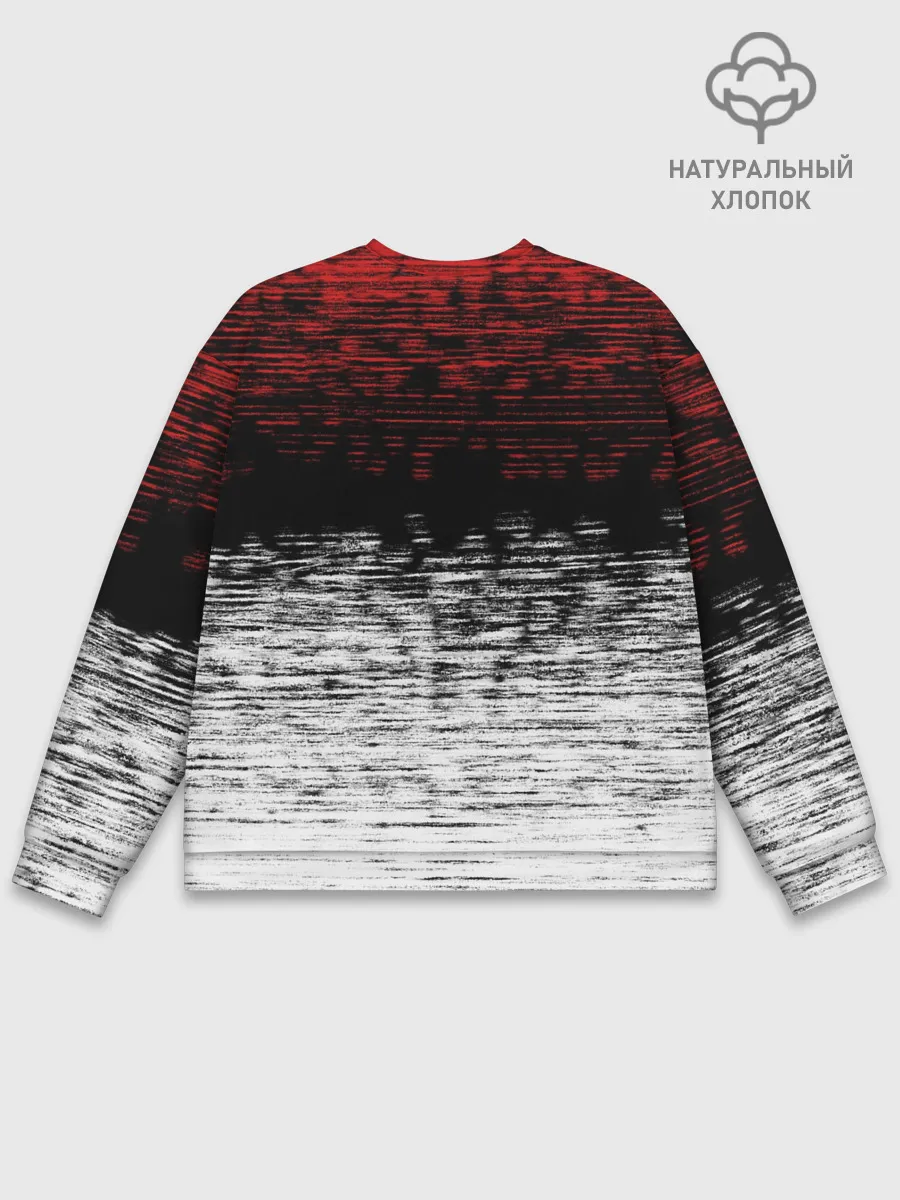 Мужской свитшот базовый / Renault Duster | полосы гранж