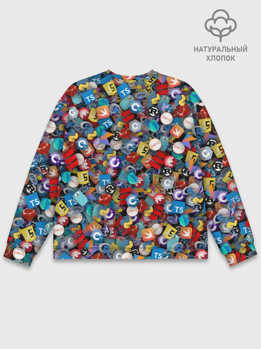 Мужской свитшот базовый / Языки программирования