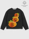 Мужской свитшот базовый / Хэллоуин смешные тыквы