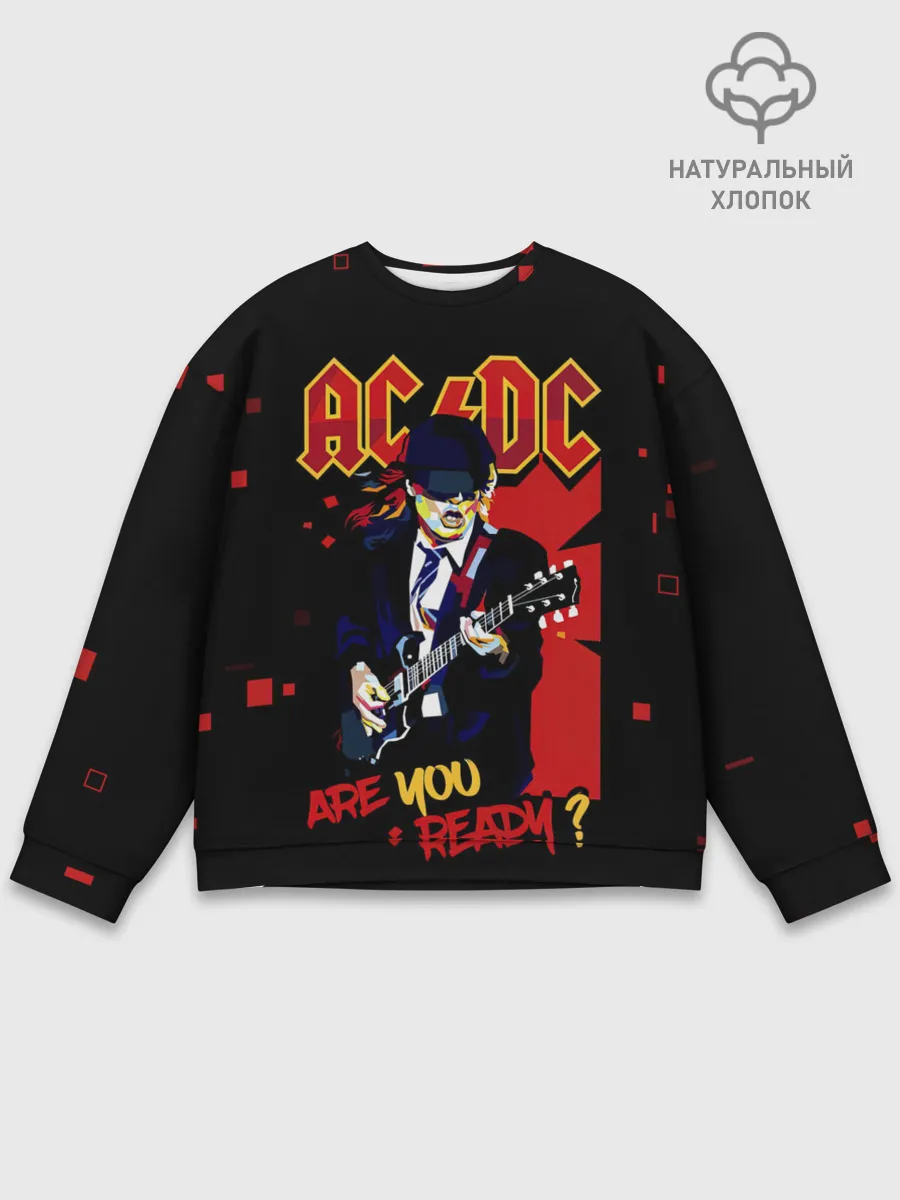 Мужской свитшот базовый / ARE YOU REDY? AC/DC