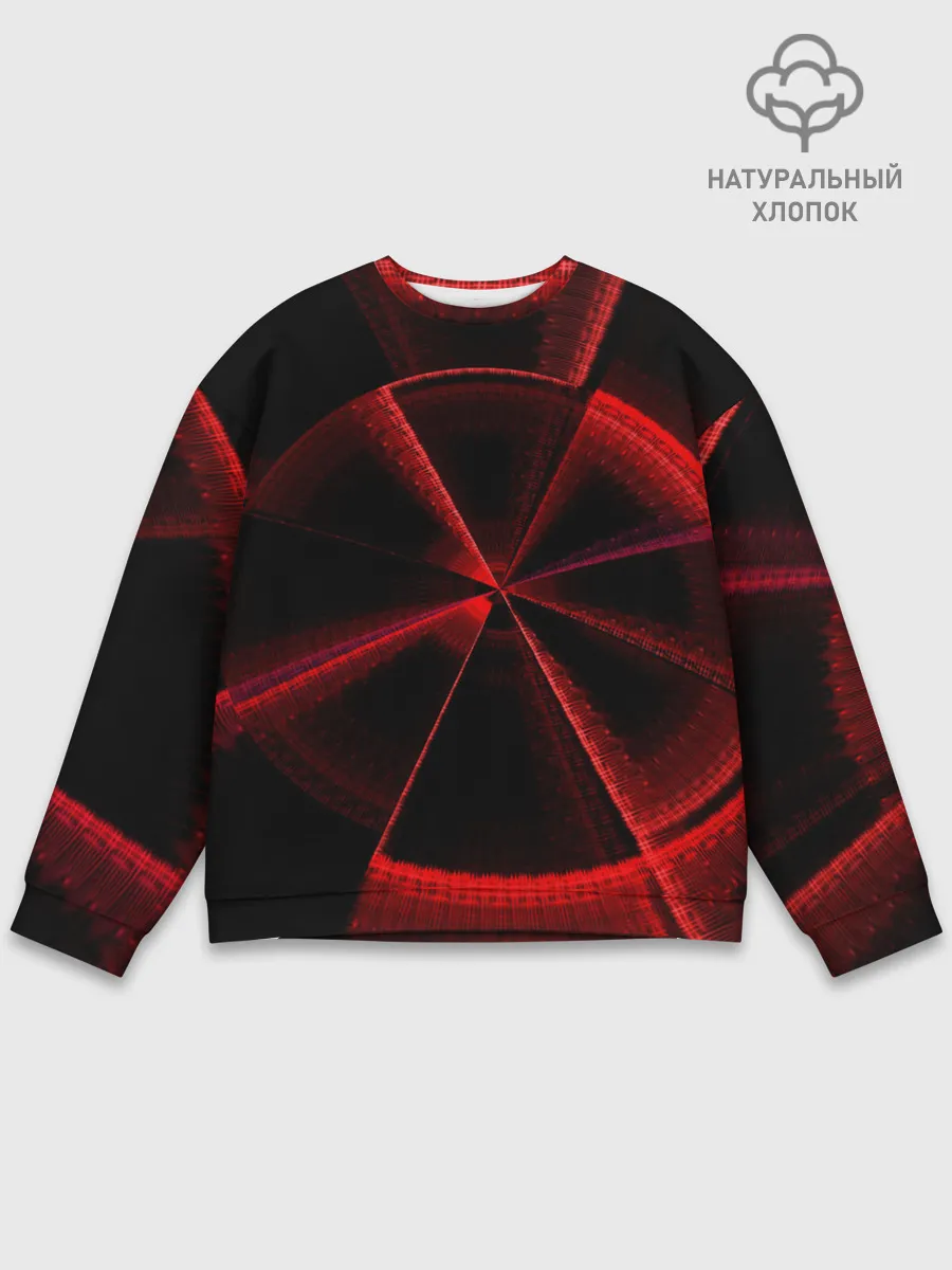 Мужской свитшот базовый / Атомный неон