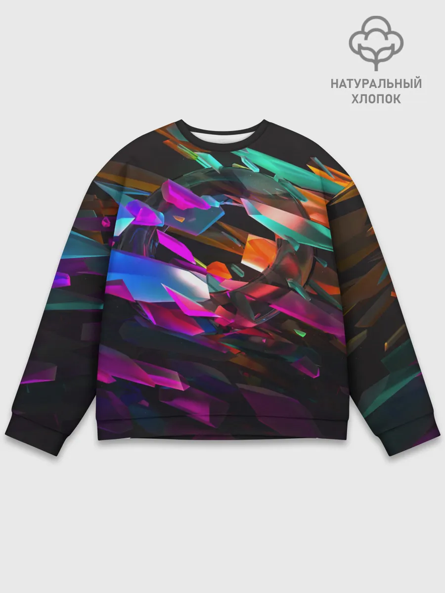 Мужской свитшот базовый / Стеклянный лед