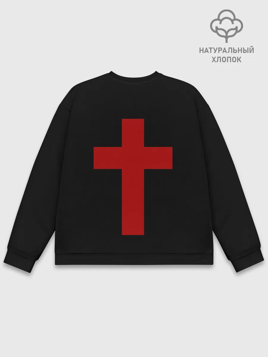 Мужской свитшот базовый / Красный Крест
