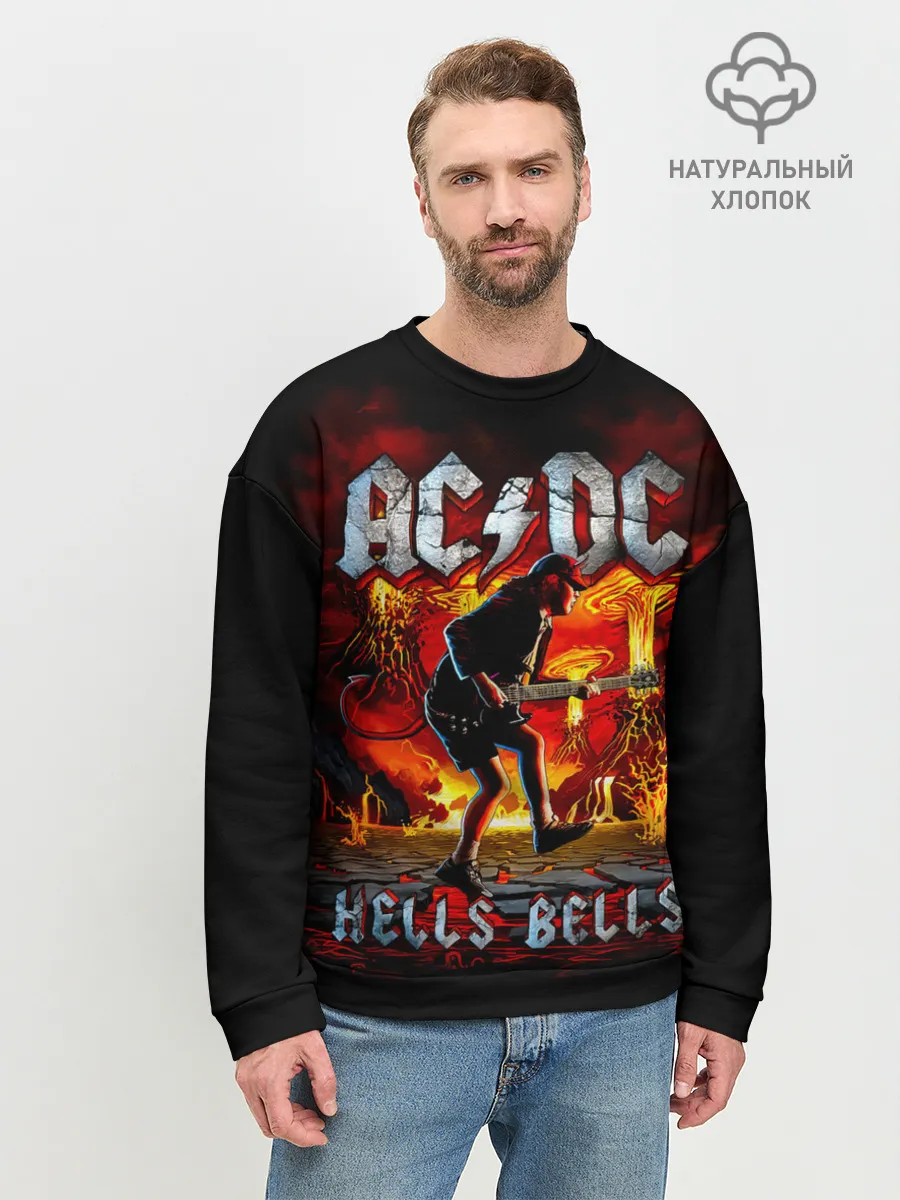Мужской свитшот базовый / AC/DC HELLS BELLS
