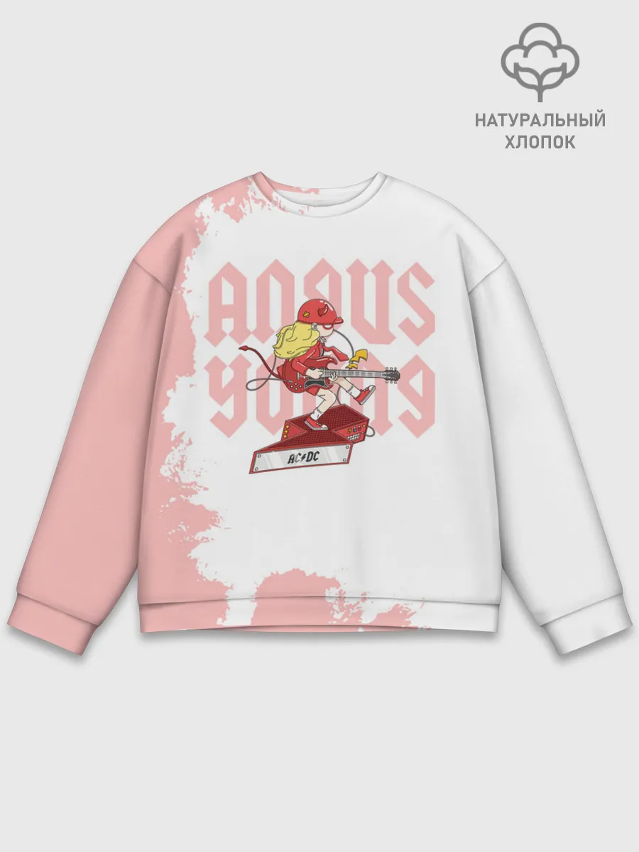 Мужской свитшот базовый / Angus Young AC/DC