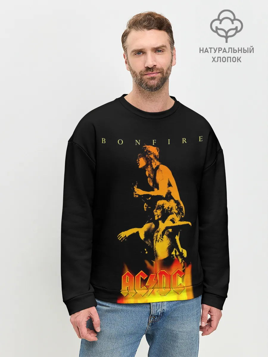 Мужской свитшот базовый / Bonfire AC/DC