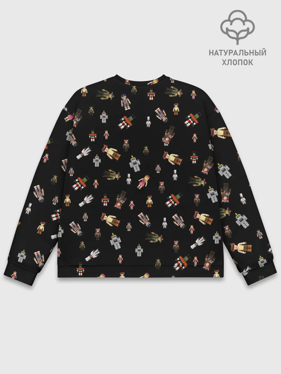 Мужской свитшот базовый / ROBLOX PATTERN | РОБЛОКС