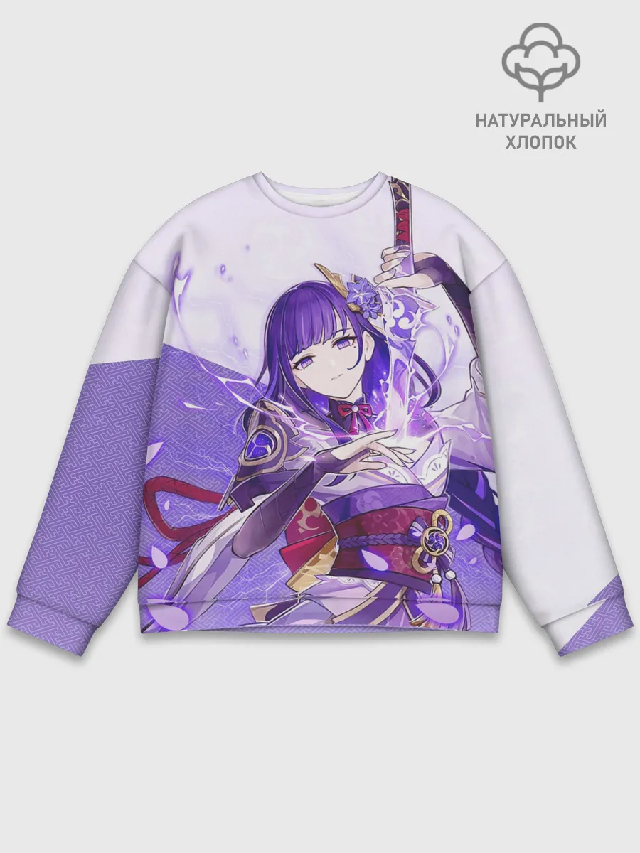 Мужской свитшот базовый / Raiden Shogun | Genshin Impact