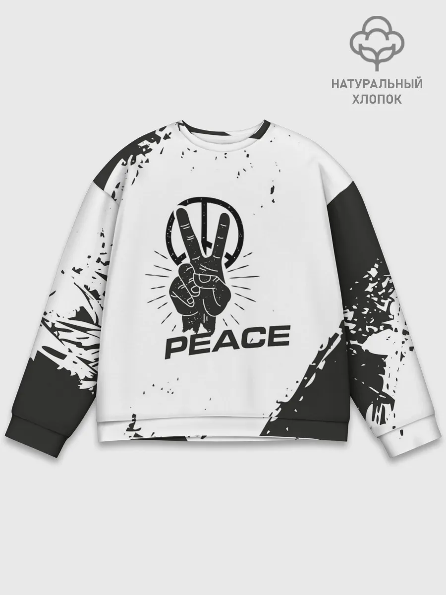 Мужской свитшот базовый / Peace | Мир