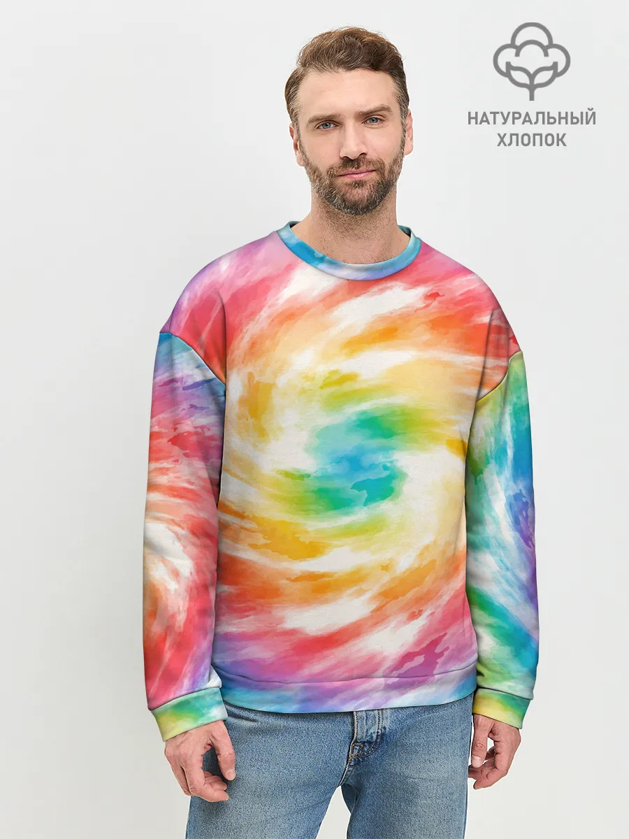 Мужской свитшот базовый / РАДУЖНЫЙ УРАГАН | HURRICANE