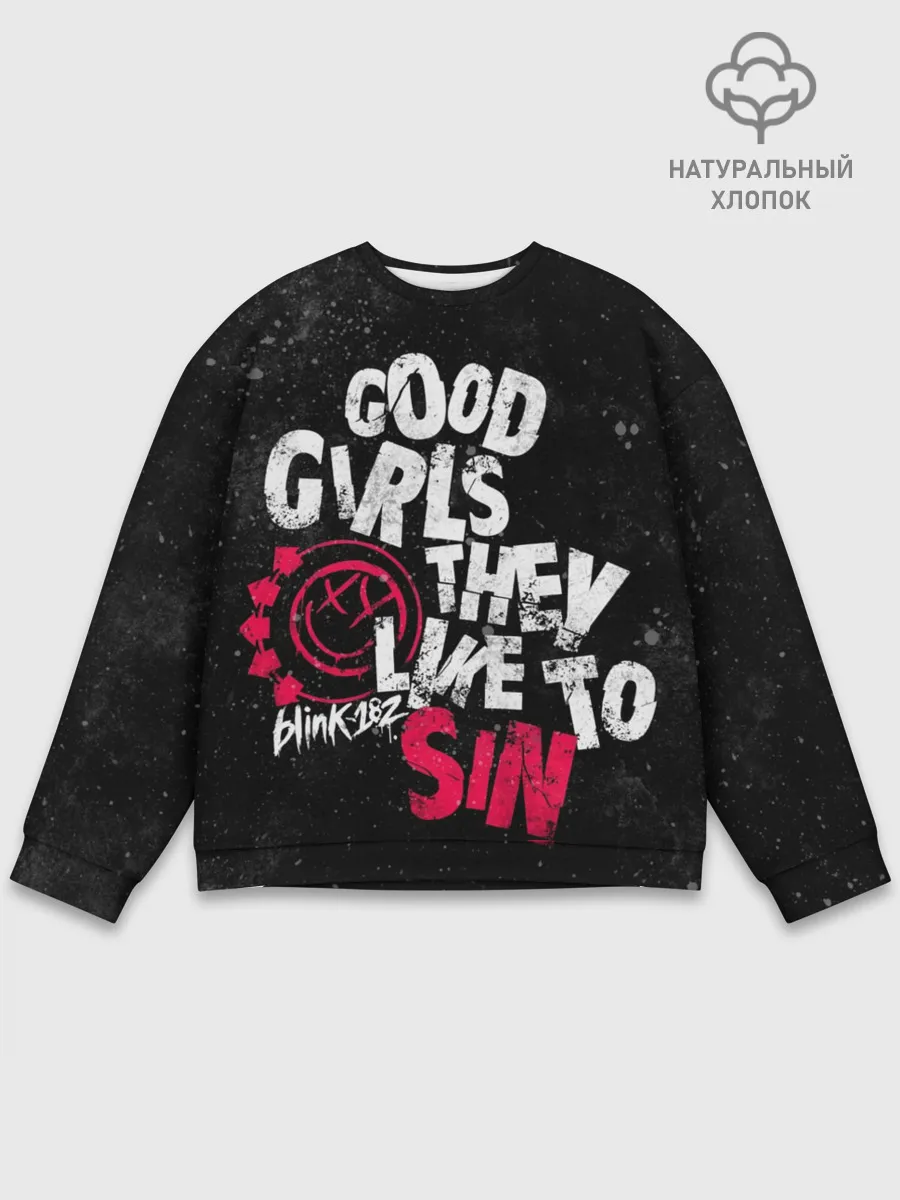 Мужской свитшот базовый / Blink 182, Good Girl