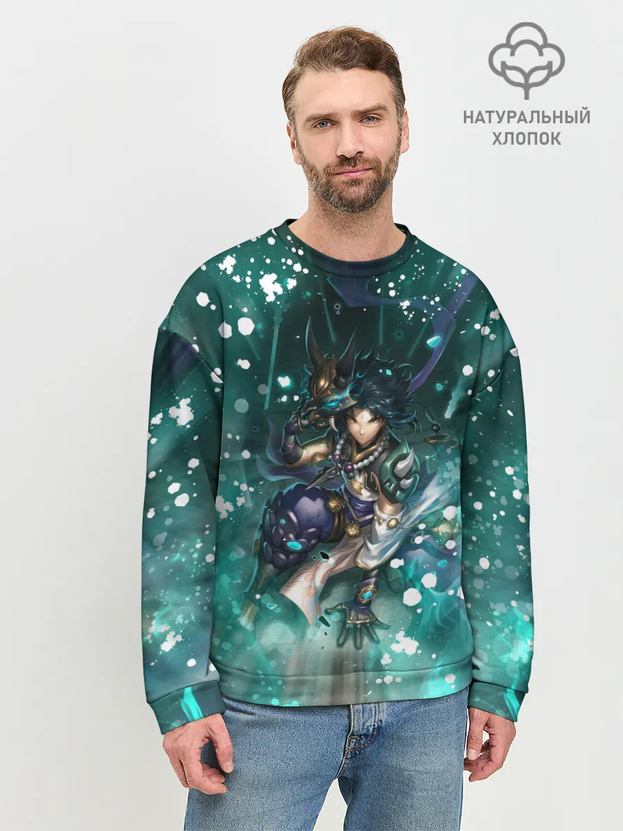 Мужской свитшот базовый / Сяо | Геншин Импакт