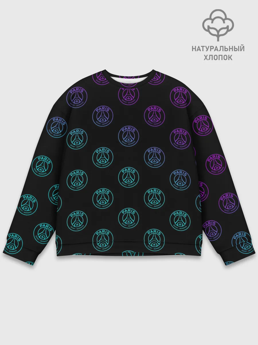 Мужской свитшот базовый / PSG NEON | ПСЖ НЕОН