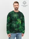 Мужской свитшот базовый / Тропическая листва | Тропики