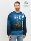 Мужской свитшот базовый / Dinosaurs Rex 3D