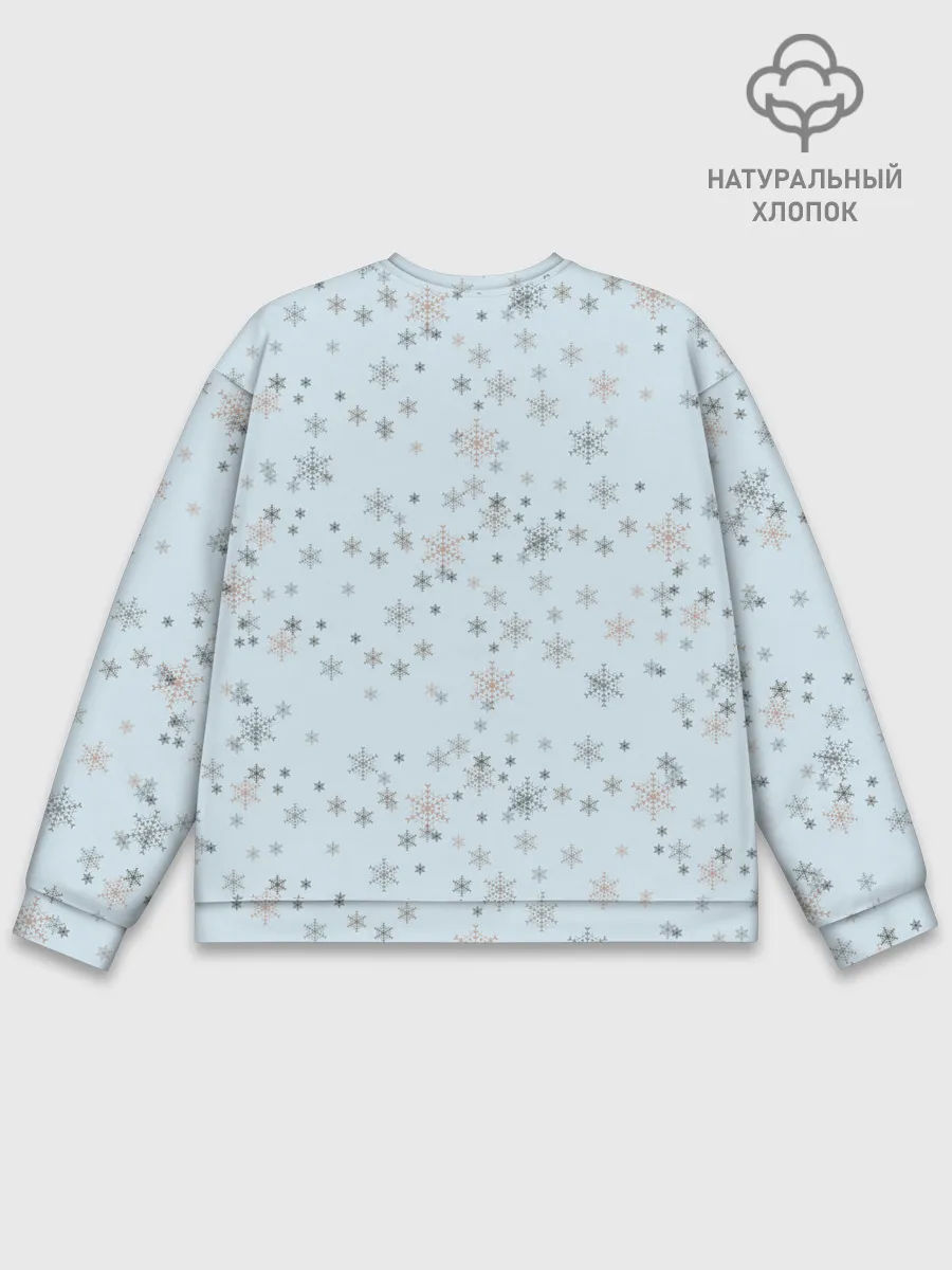 Мужской свитшот базовый / Рождественская метель