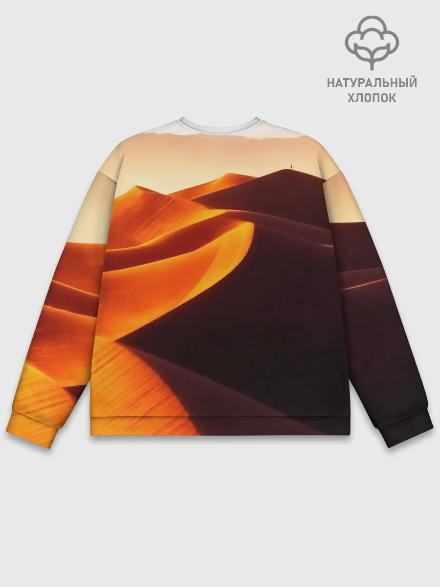 Мужской свитшот базовый / Пустыня дюна барханы