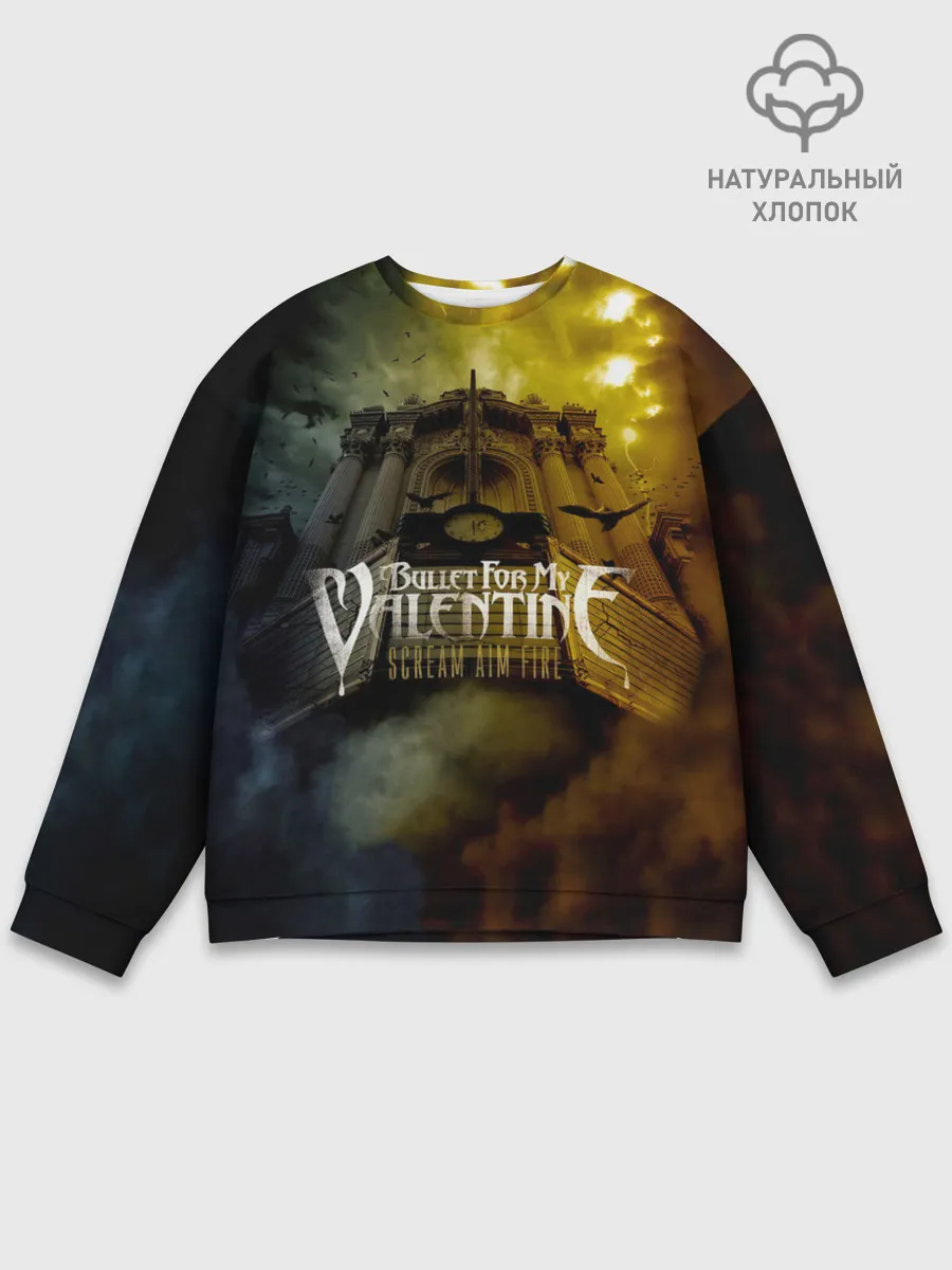 Мужской свитшот базовый / Scream Aim Fire - Bullet For My Valentine