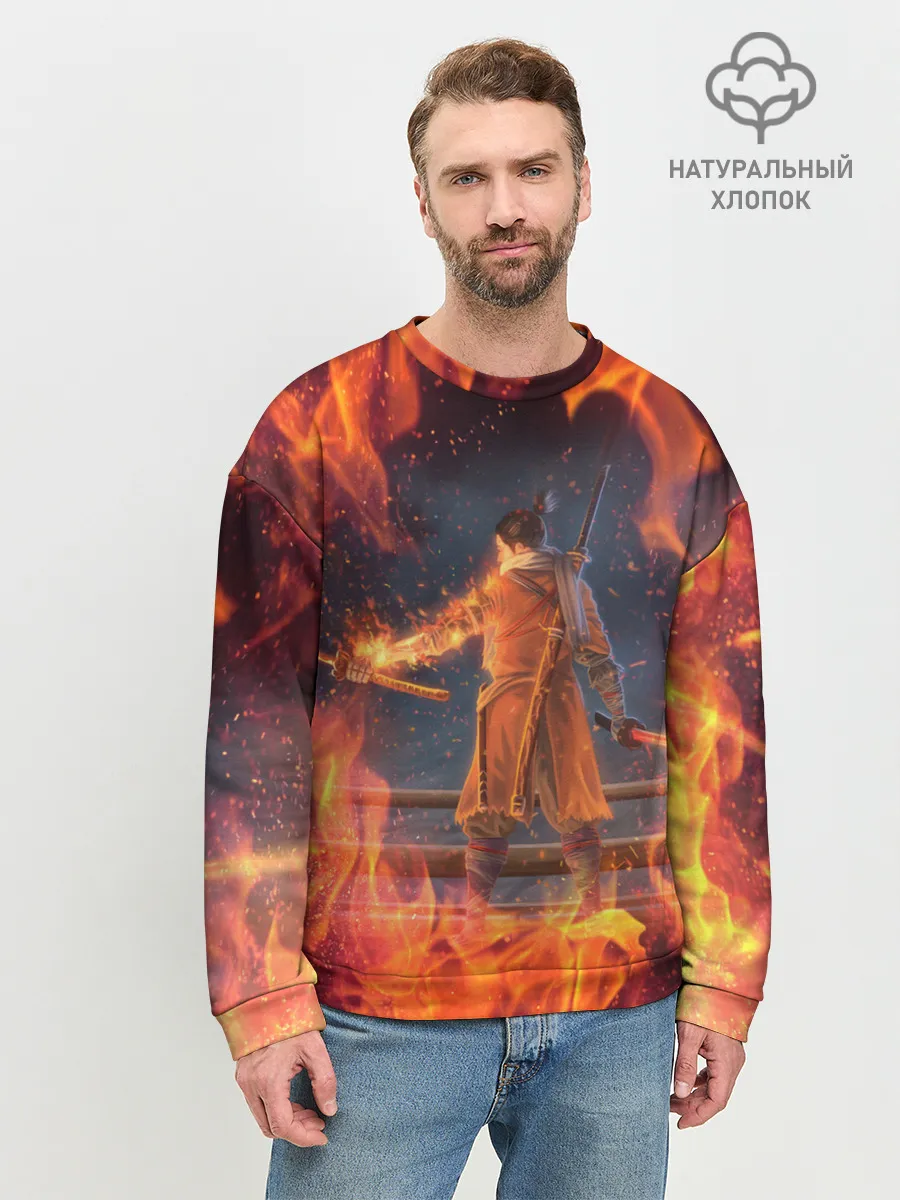 Мужской свитшот базовый / Warrior | Sekiro shadows die twice