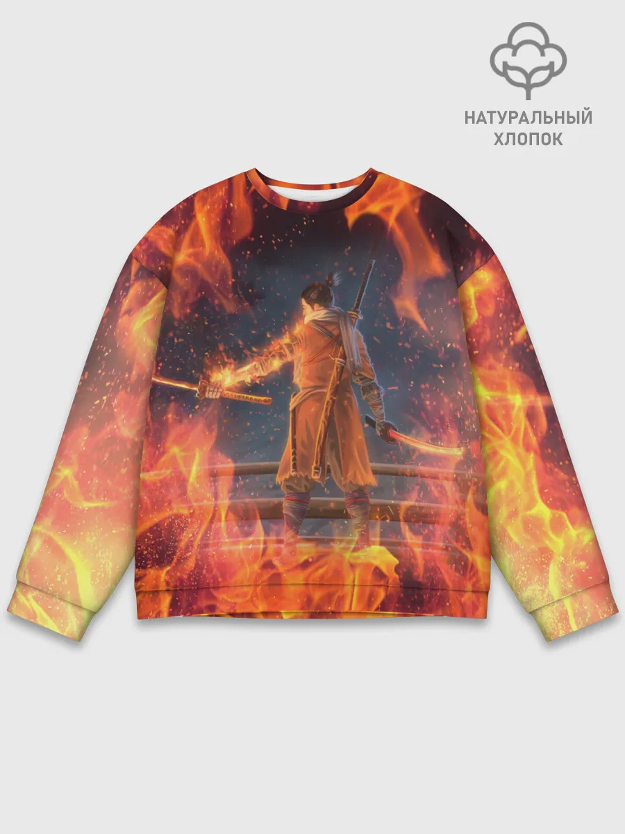 Мужской свитшот базовый / Warrior | Sekiro shadows die twice