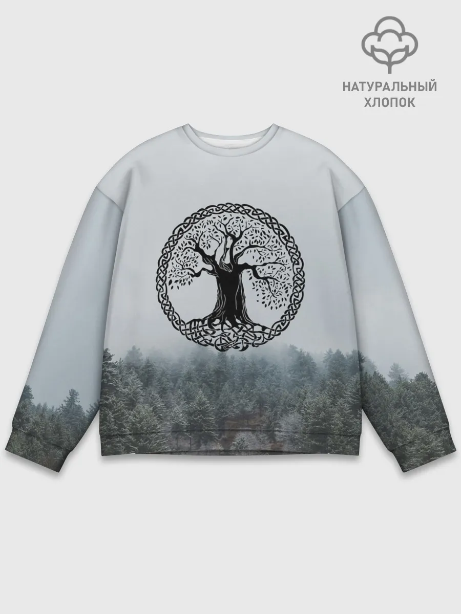 Мужской свитшот базовый / Иггдрасиль | Yggdrasil