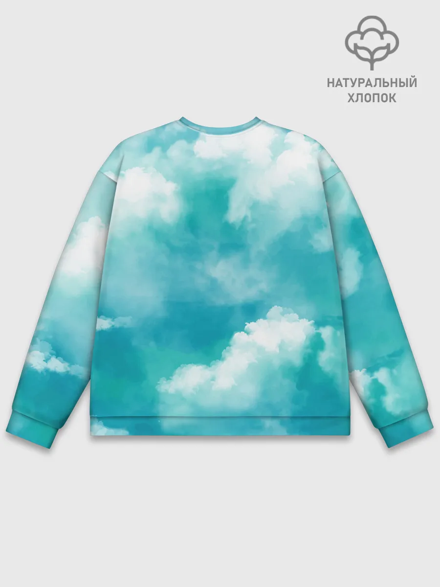 Мужской свитшот базовый / Голубое Небо | Blue Sky