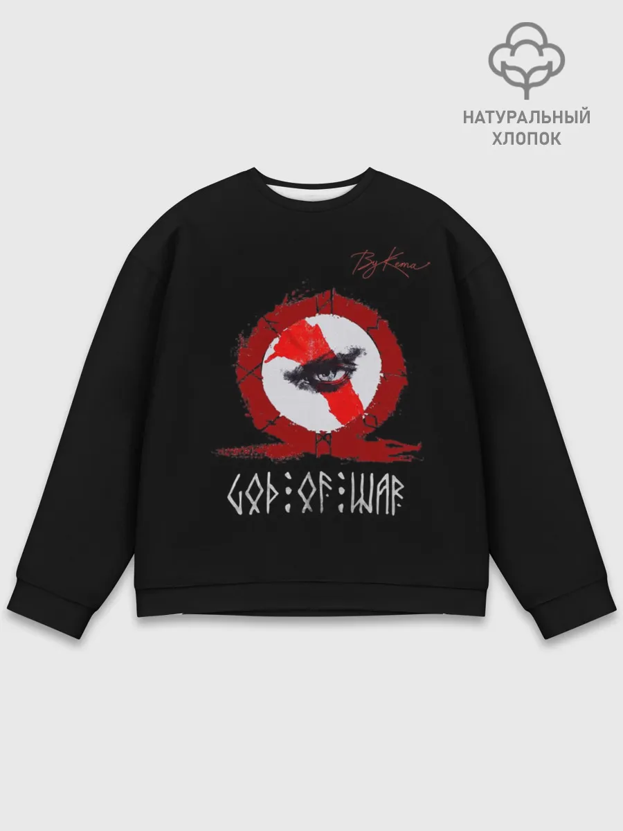 Мужской свитшот базовый / God of war бог войны